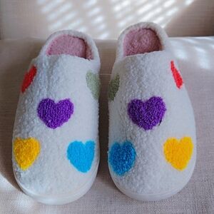 Colorful Heart Slippers